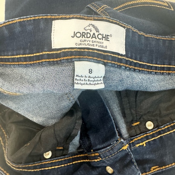 Jordache Women's dark blue curvy Skinny Jeans - Picture 8 of 8